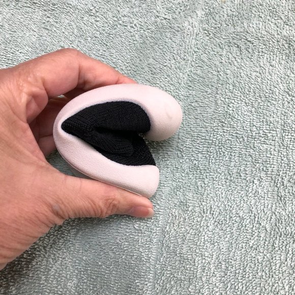 POMPONS shoes, Non-slip, Slip on, Toddler Size "15," black/white NWOT - Picture 6 of 6